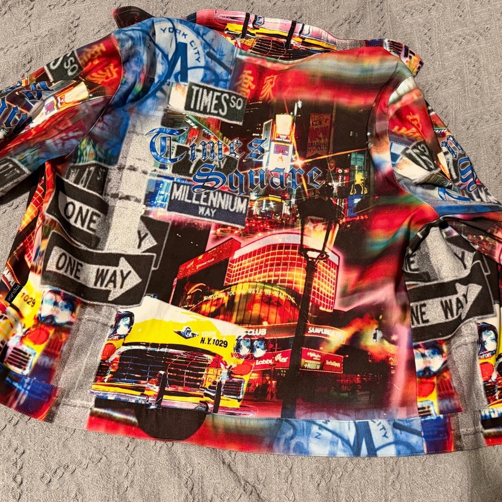 Vibrant Cityscape Bomber Jacket - image 6